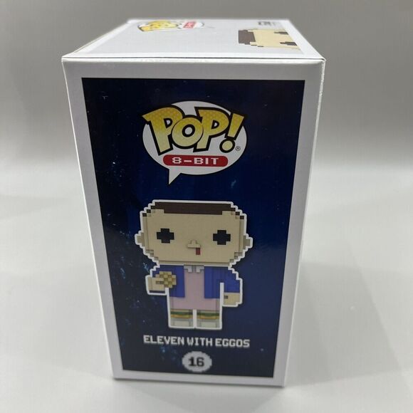 Funko Pop! 8-Bit: Stranger Things Eleven With Eggos #16 With Protection Case NEW - Picture 5 of 7